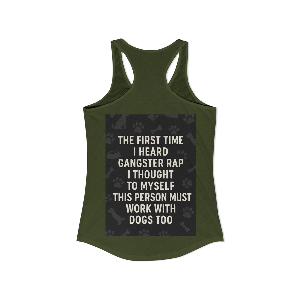 Gangster Rap Women's Racerback Tank