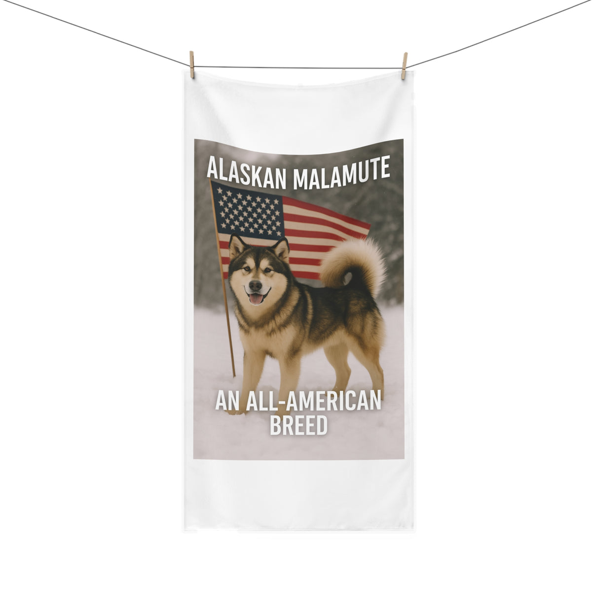 All-American Breed Mink-Cotton  Beach Towel