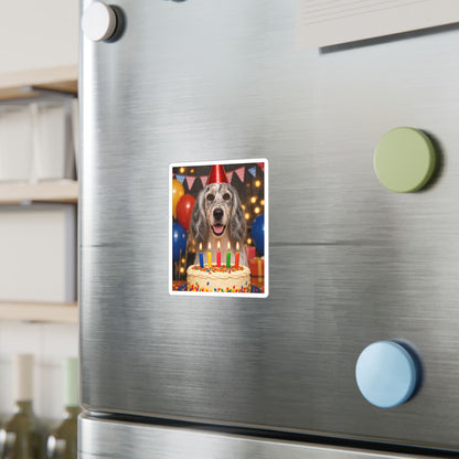 Birthday Buddy English Setter Vinyl Decal