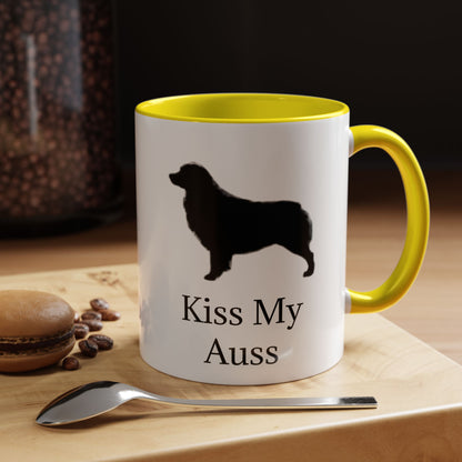 Kiss My Auss 2-Tone Coffee Mug