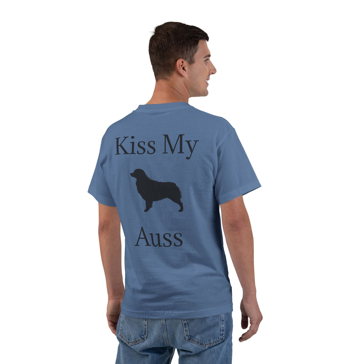 Kiss My Auss Men's Short-Sleeve Crewneck Tee
