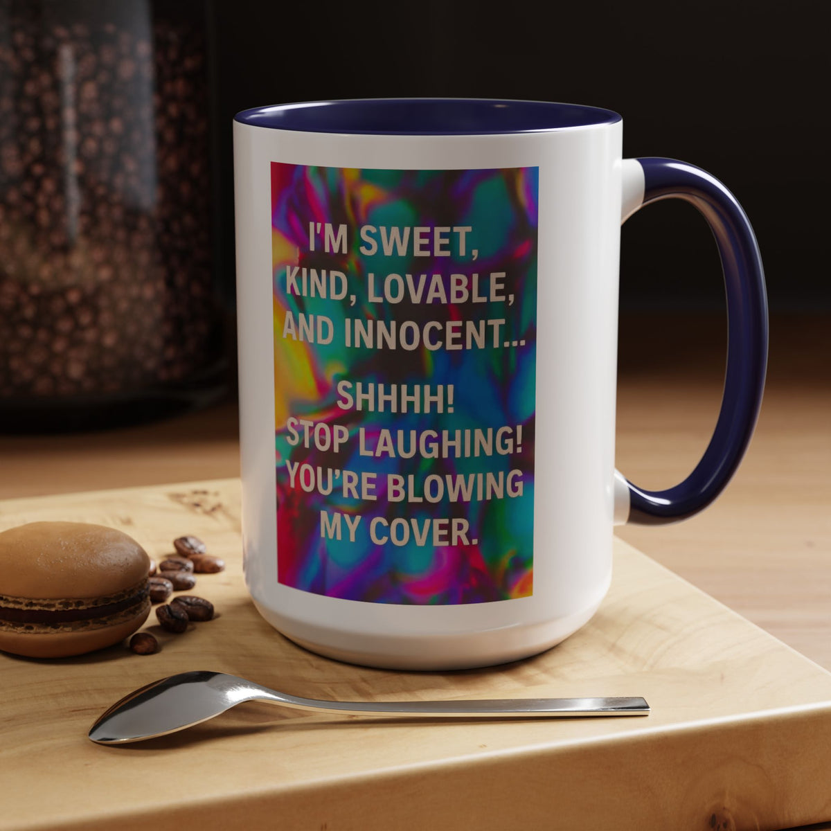 Blowing My Cover 2-Tone Coffee Mug