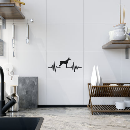 My Heart Beats For Dobermans Ceramic Photo Tile