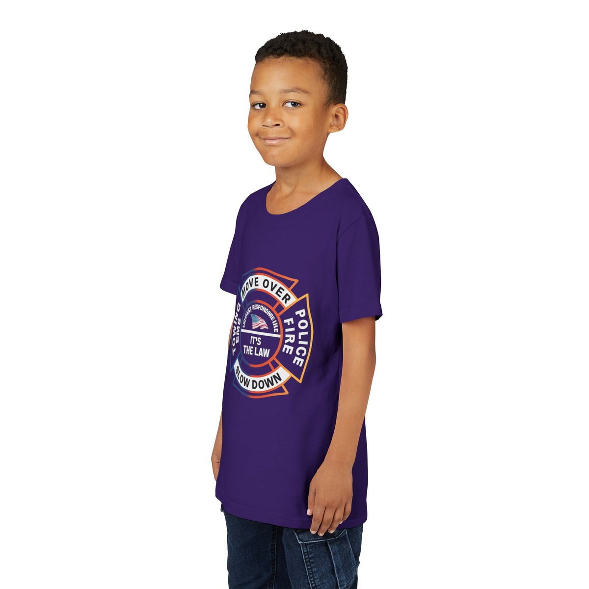 Let First Responders Live Youth Unisex Short Sleeve Crewneck Tee
