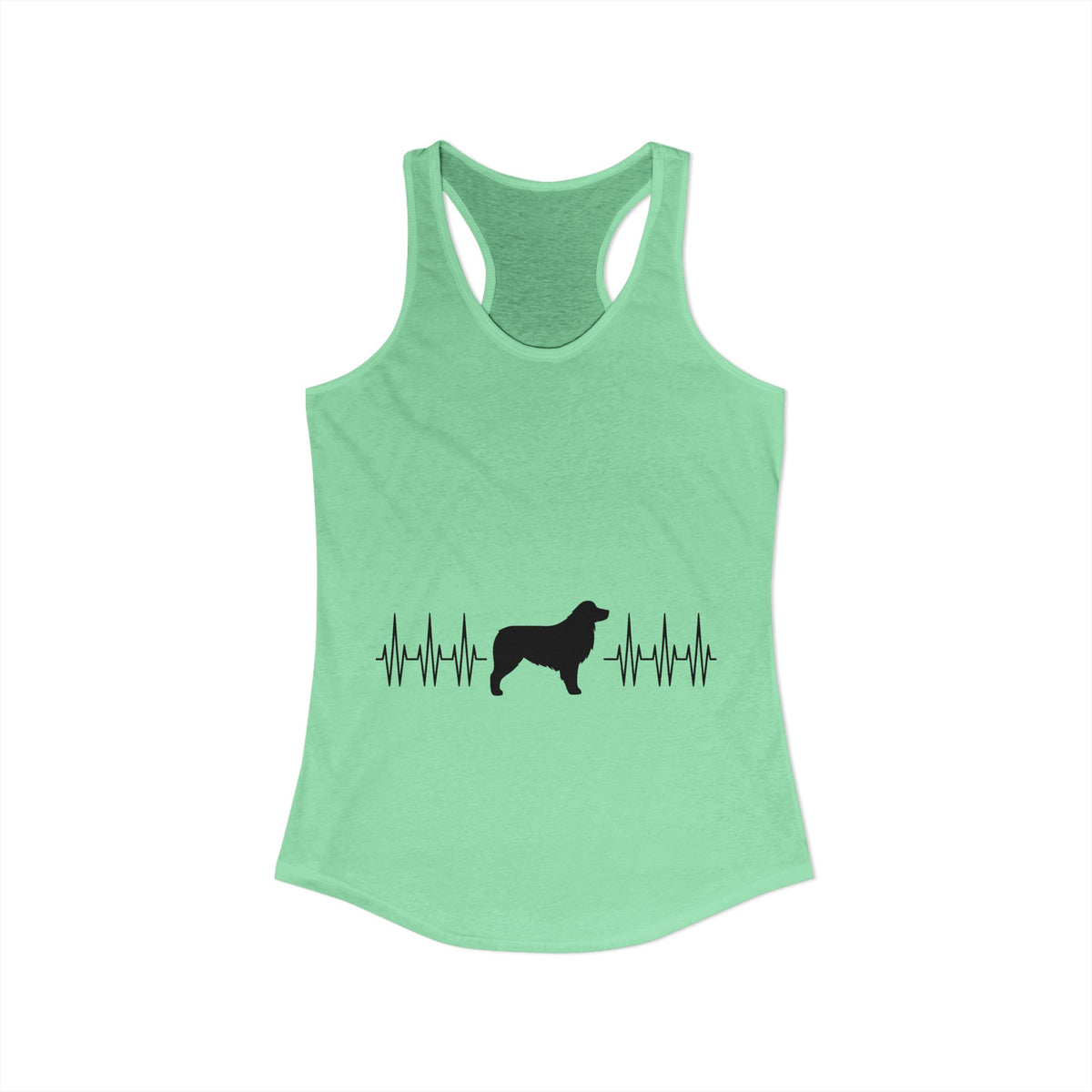My Heart Beats For Aussies Women's Racerback Tank