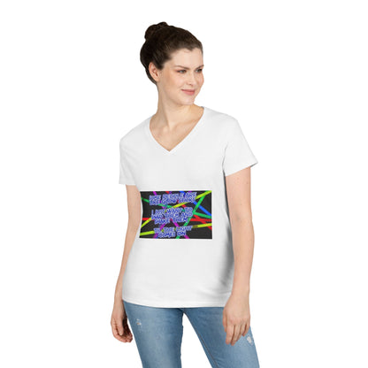 Glow Sticks Women's V-Neck Tee