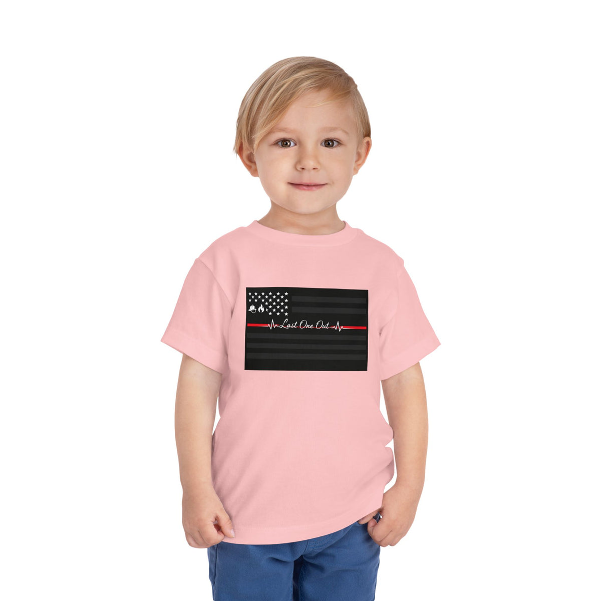 Thin Red Line Toddler Unisex Short Sleeve Crewneck Tee
