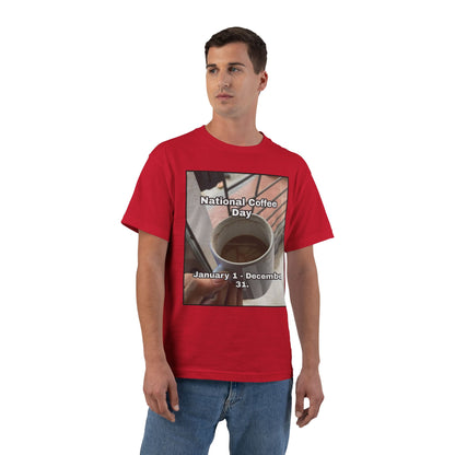 National Coffee Day Men's Short-Sleeve Crewneck Tee