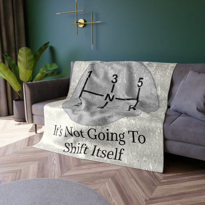Shift Itself Crushed Velvet Blanket