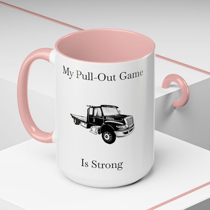Pull Out Flatbed Tow Truck 2-Tone Coffee Mug