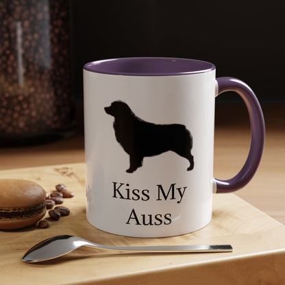 Kiss My Auss 2-Tone Coffee Mug