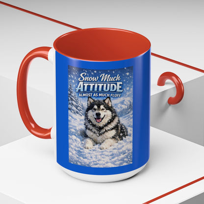 Snow Much Attitude 2-Tone Coffee Mug