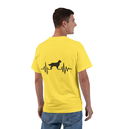 My Heart Beats For Goldens Men's Short-Sleeve Crewneck Tee