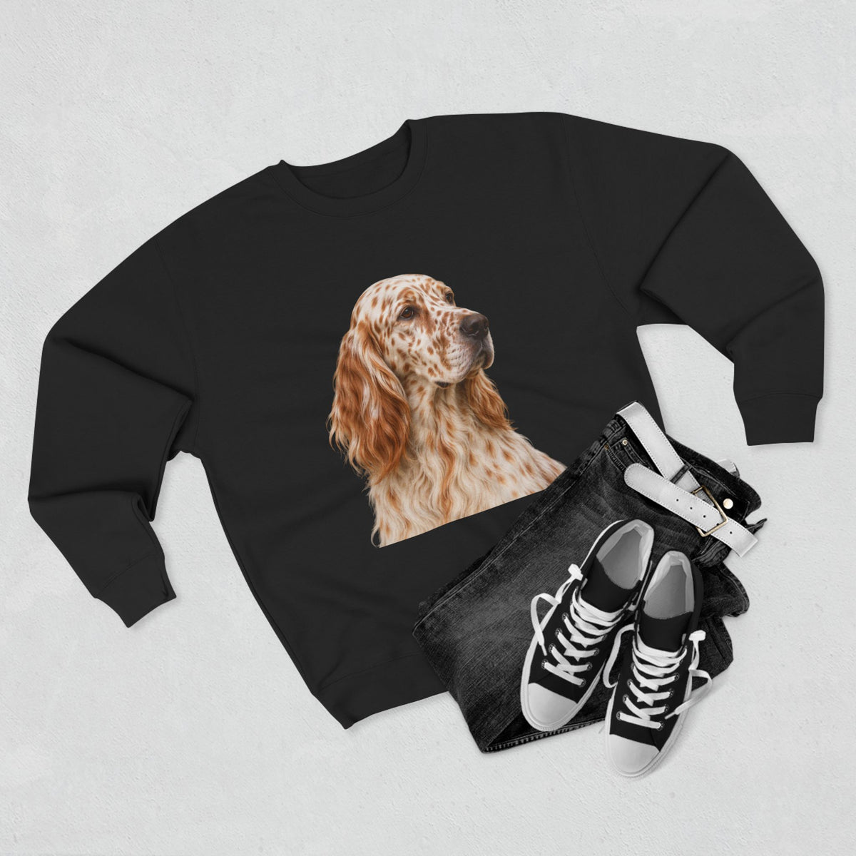 English Setter Head Unisex Crewneck Sweatshirt