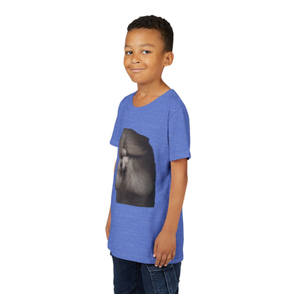 Poodle Head Youth Unisex Short Sleeve Crewneck Tee