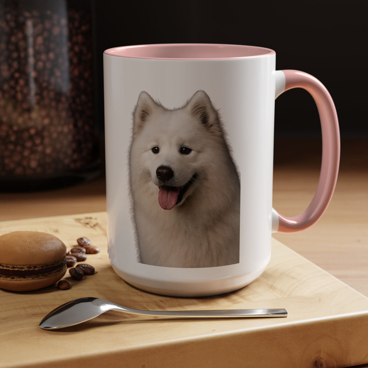 Samoyed Head 2-Tone Coffee Mug