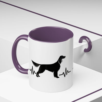 My Heart Beats For English Setters 2-Tone Coffee Mug