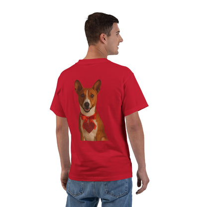 Cupid's Companion Basenji Men's Short-Sleeve Crewneck Tee