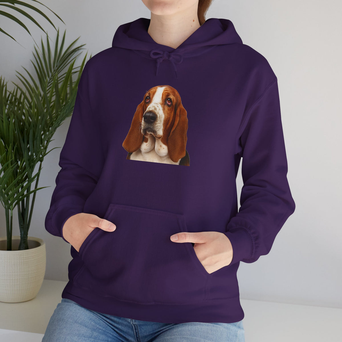 Basset Head Unisex Hoodie
