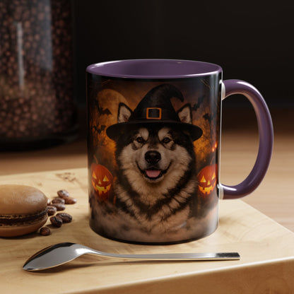 Witch Hat Pack Malamute 2-Tone Coffee Mug