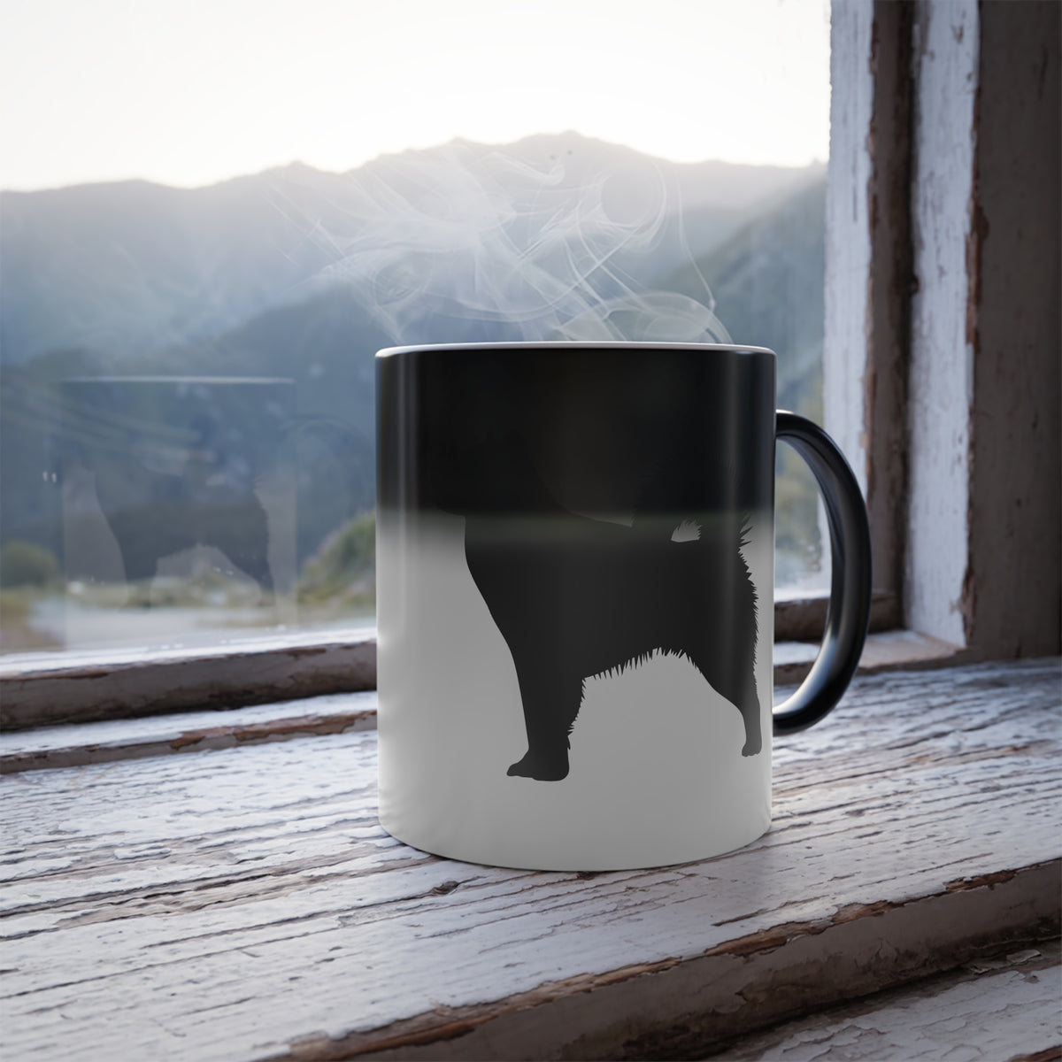 Malamute Silhouette Color Changing Mug