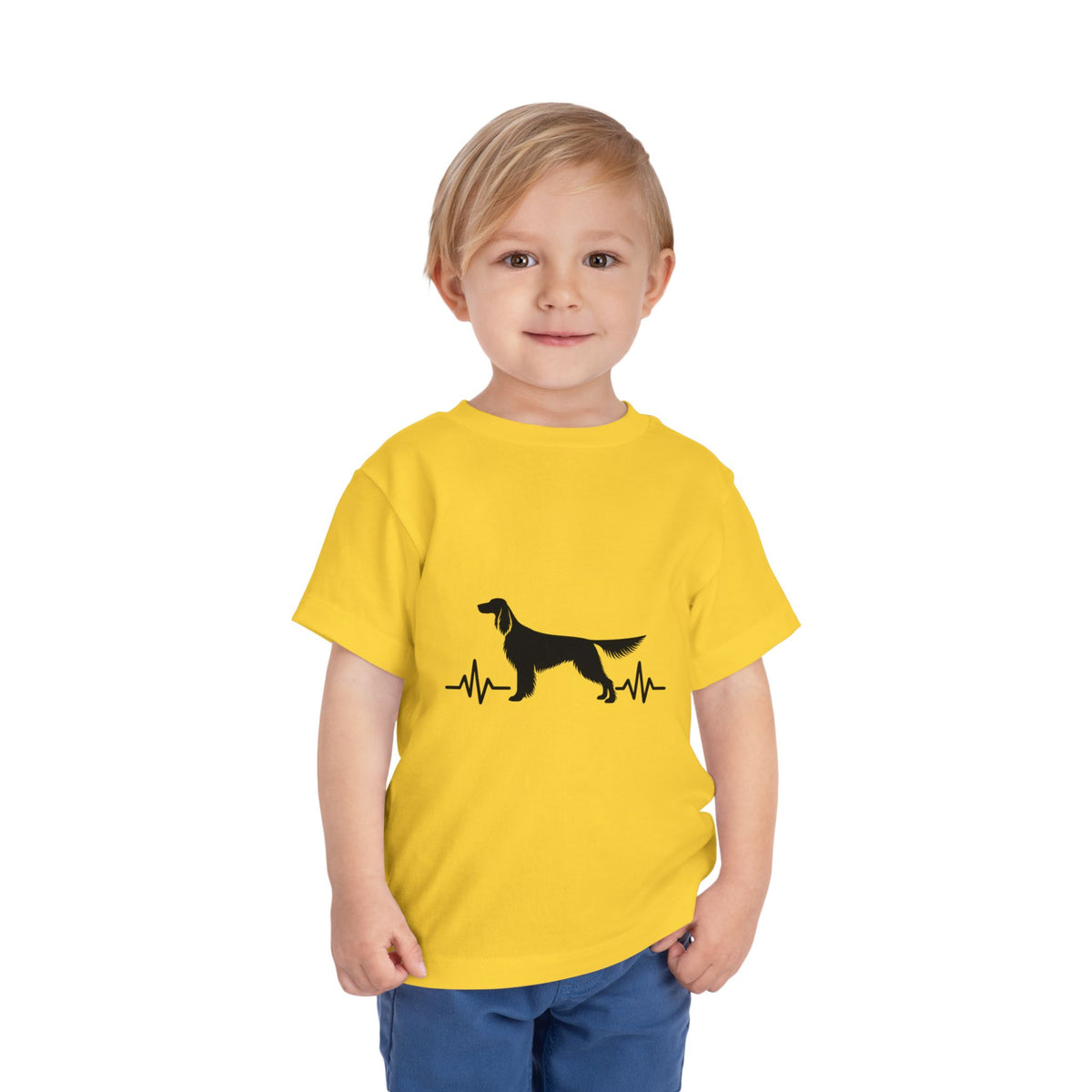 My Heart Beats For English Setters Toddler Unisex Short Sleeve Crewneck Tee