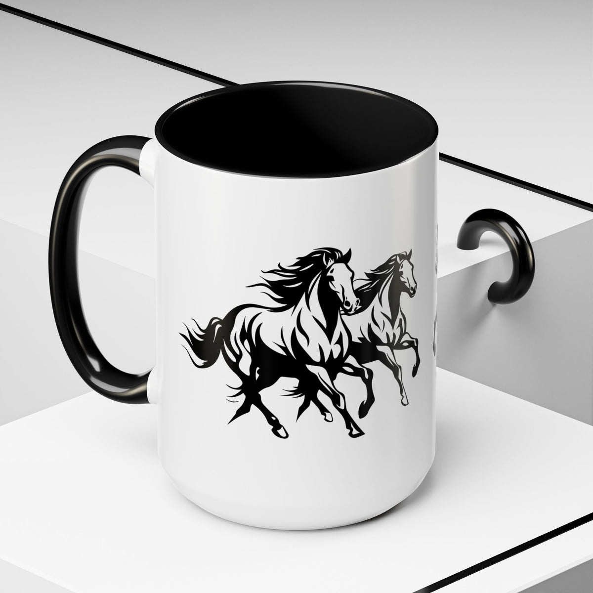 Horsin' Around 2-Tone Coffee Mug