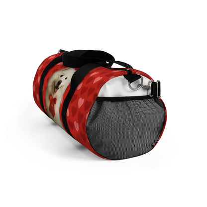 Cupid's Companion Samoyed  Duffel Bag