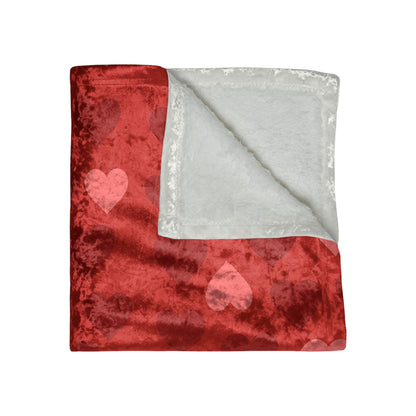 Cupid's Companion Golden Crushed Velvet Blanket