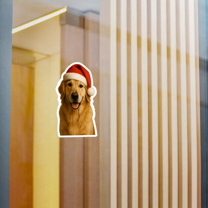 Santa Paws Golden Vinyl Decal