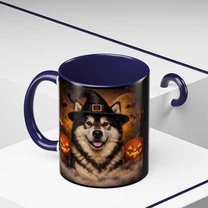 Witch Hat Pack Malamute 2-Tone Coffee Mug