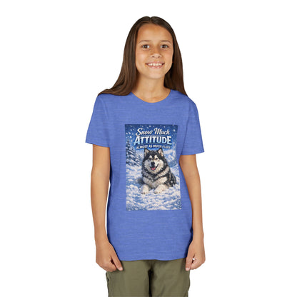 Snow Much Attitude Youth Unisex Short Sleeve Crewneck Tee