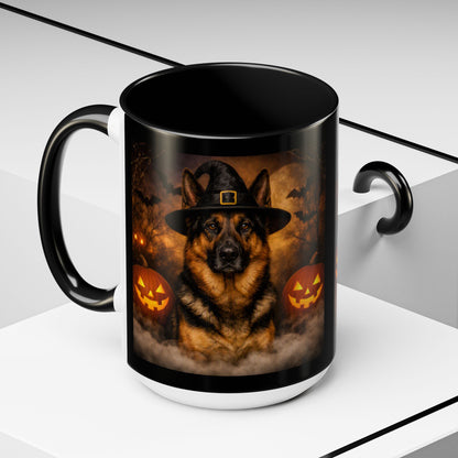 Witch Hat Pack German Shepherd 2-Tone Coffee Mug