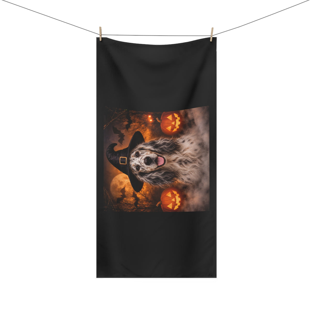 Witch Hat Pack English Setter Mink-Cotton  Beach Towel