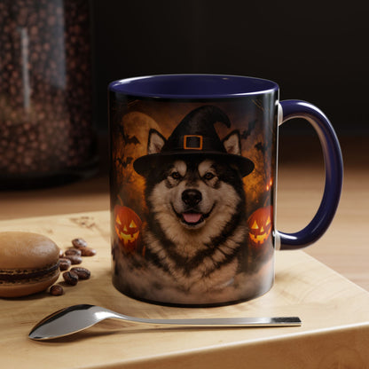 Witch Hat Pack Malamute 2-Tone Coffee Mug