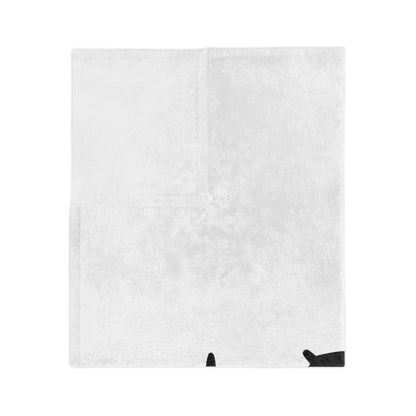My Heart Beats For Dobermans Velveteen Microfiber Blanket