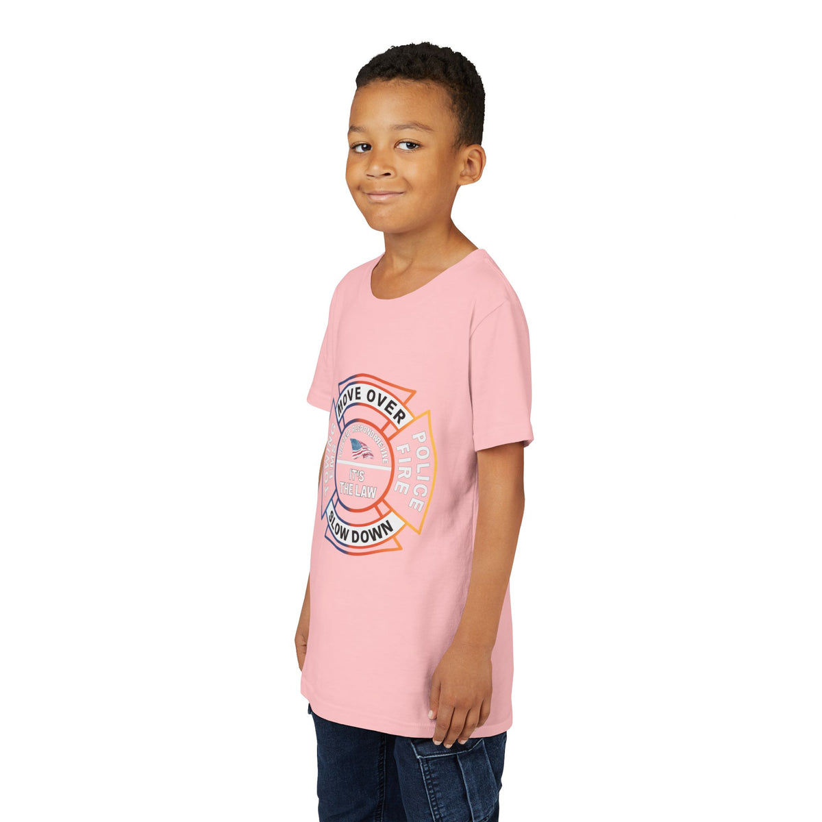 Let First Responders Live Youth Unisex Short Sleeve Crewneck Tee