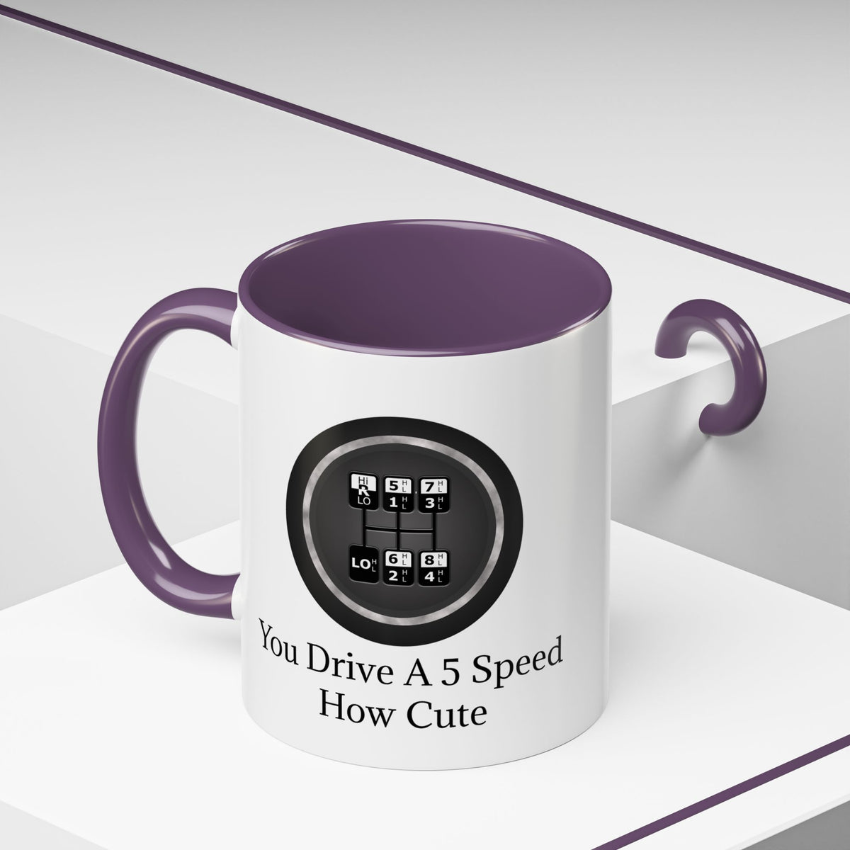 5 Speed How Cute 2-Tone Coffee Mug
