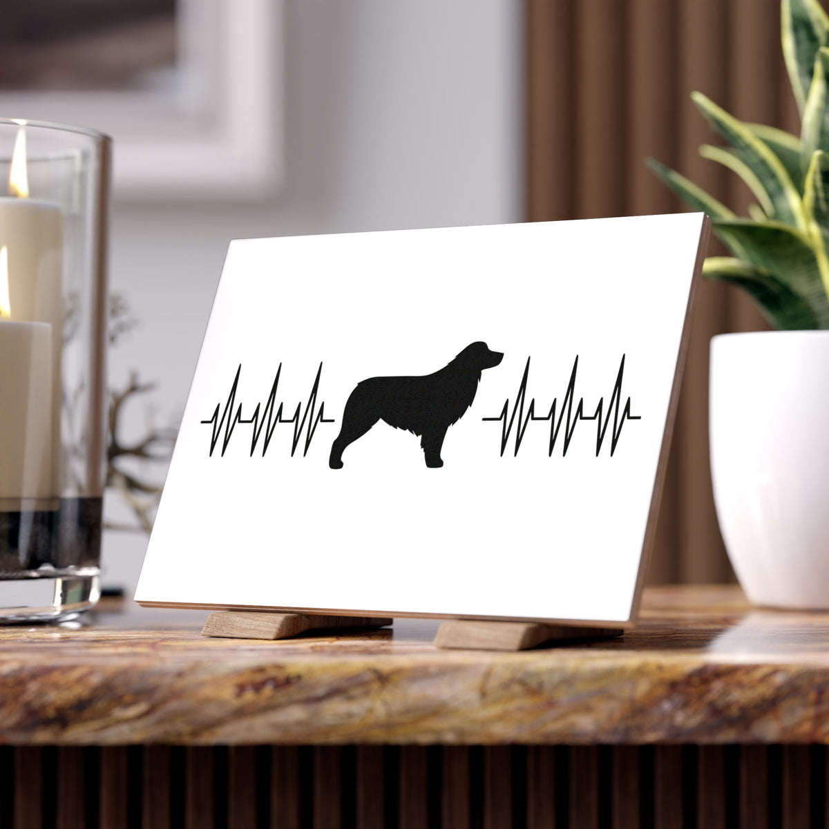 My Heart Beats For Aussies Ceramic Photo Tile