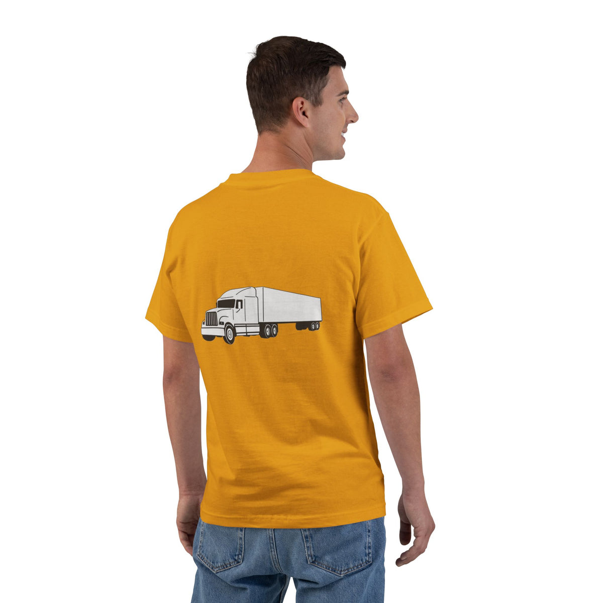Semi Truck Men's Short-Sleeve Crewneck Tee