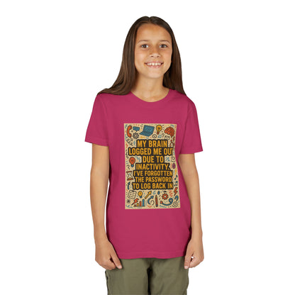 Logged Out Youth Unisex Short Sleeve Crewneck Tee