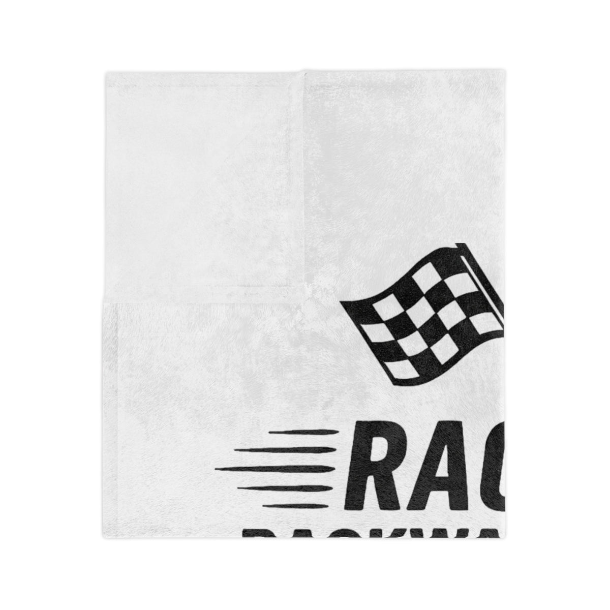 Racecar Backwards Velveteen Microfiber Blanket