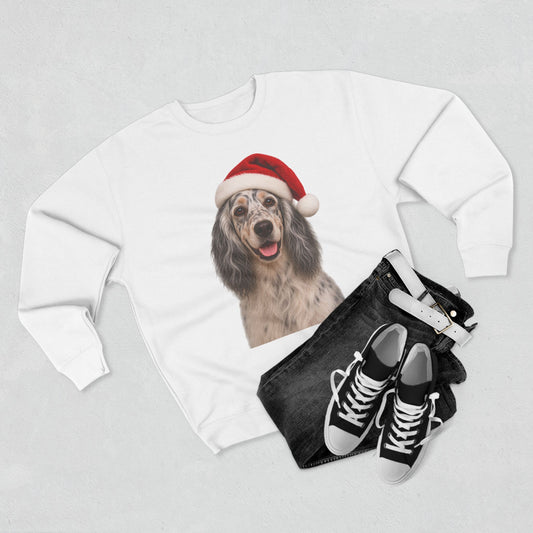 Santa Paws English Setter Unisex Crewneck Sweatshirt