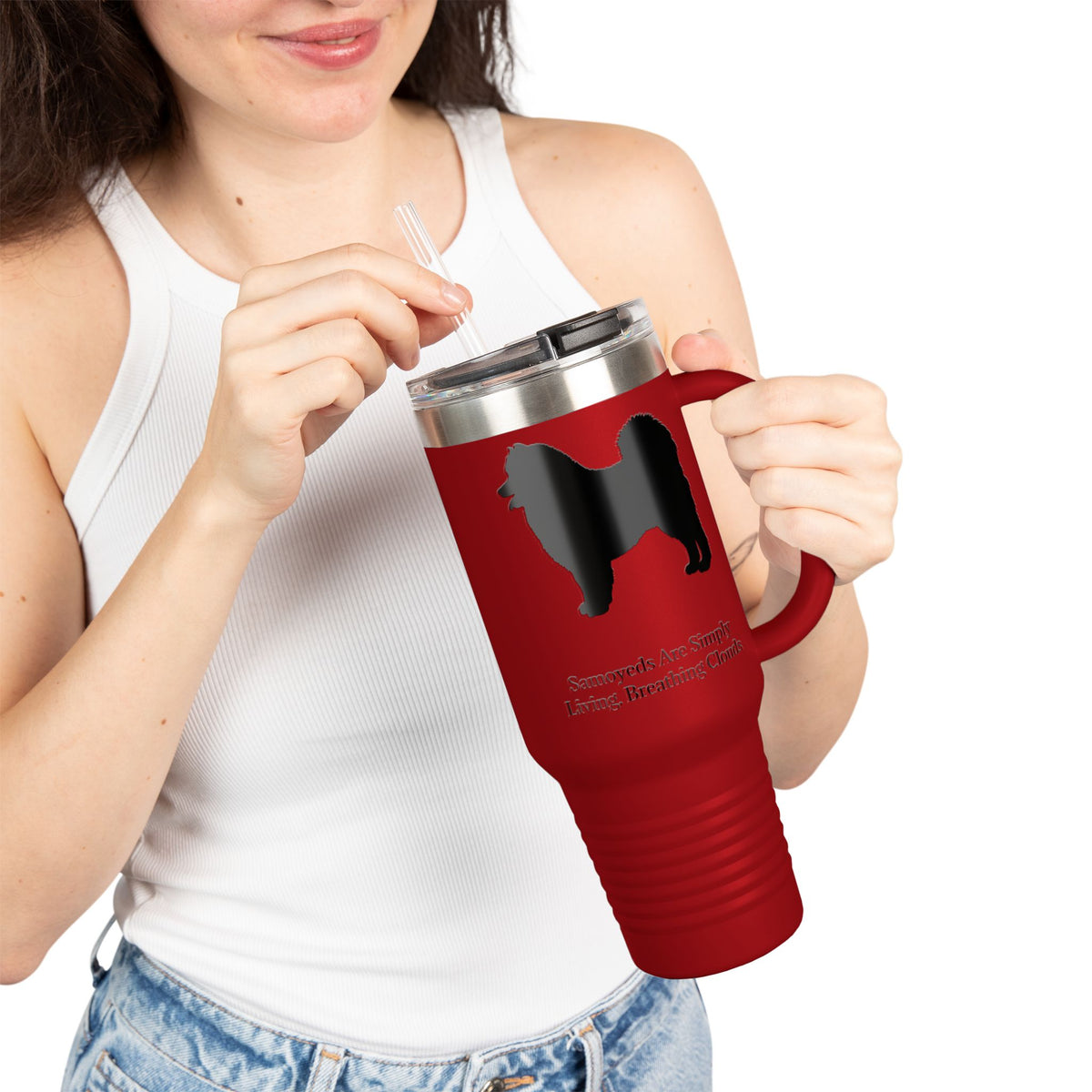Clouds Insulated Travel Mug