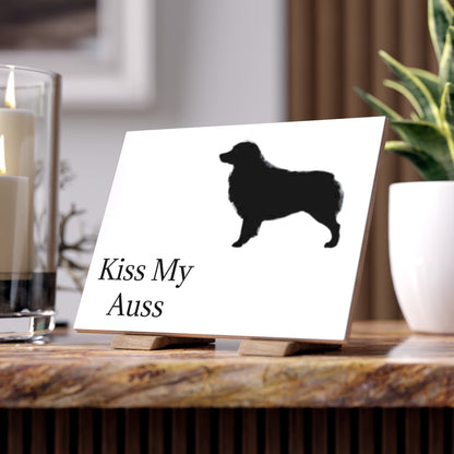 Kiss My Auss Ceramic Photo Tile