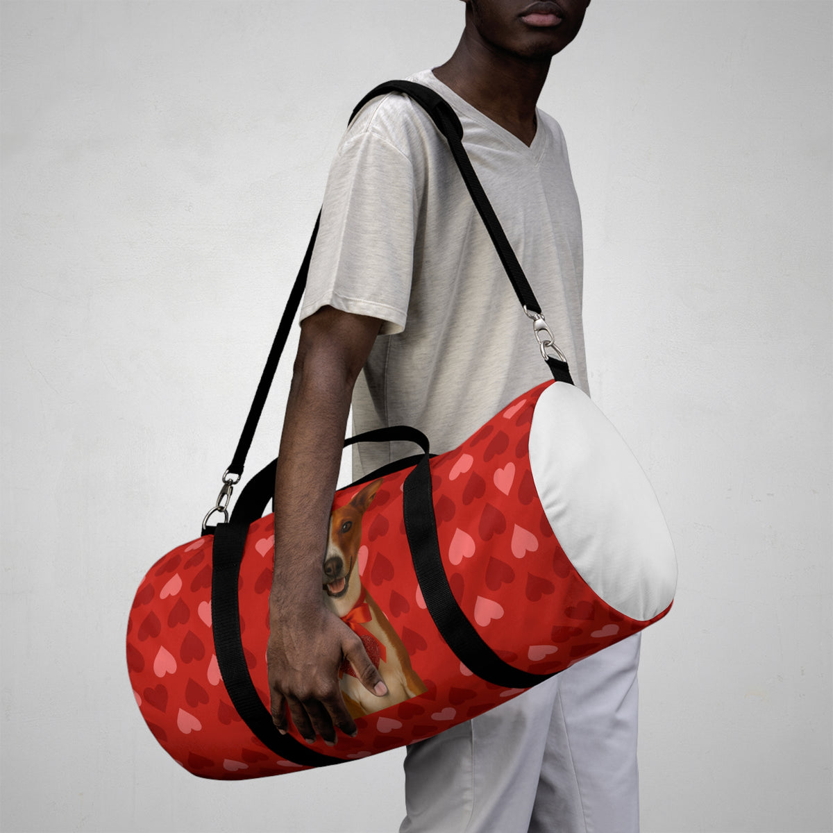 Cupid's Companion Basenji Duffel Bag
