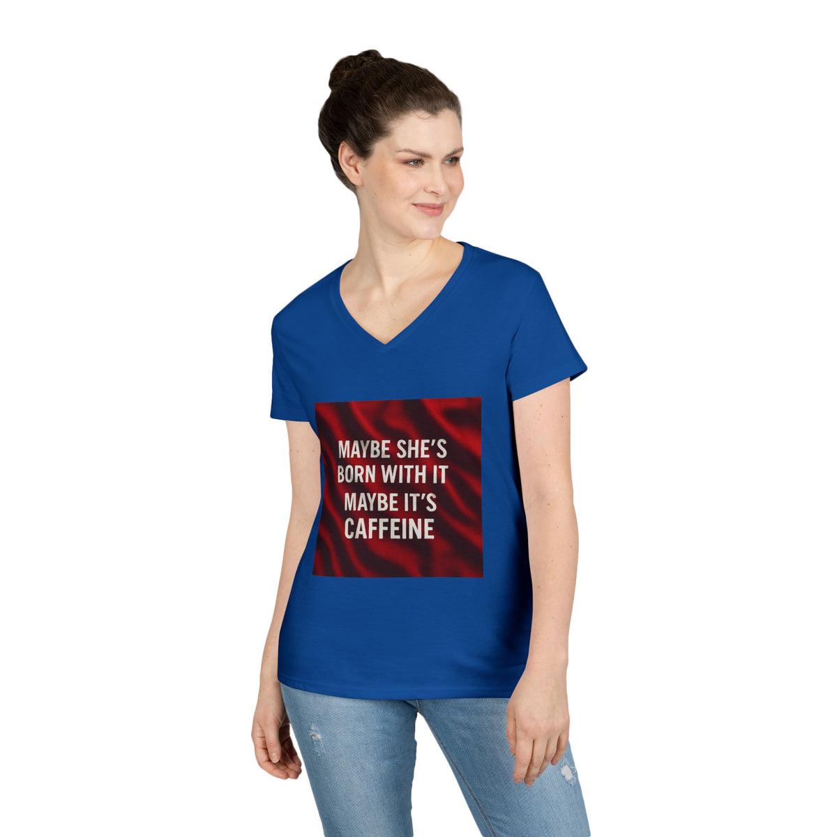 Born With It Women's V-Neck Tee