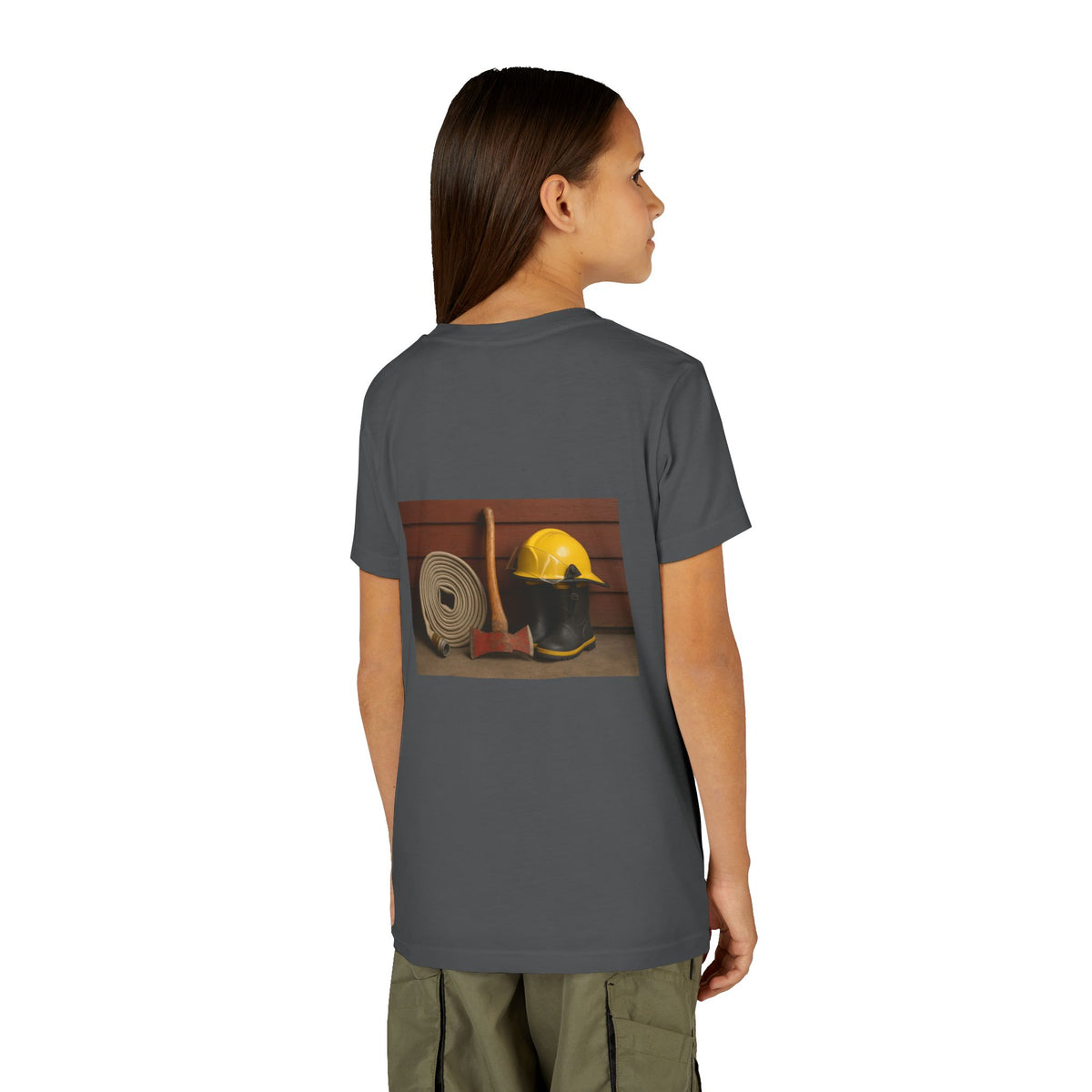 Fire/Rescue Appreciation Youth Unisex Short Sleeve Crewneck Tee