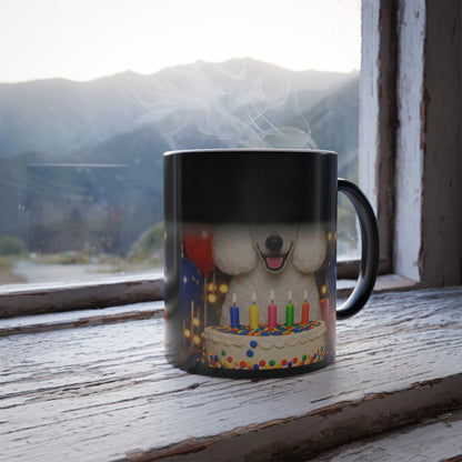 Birthday Buddy Poodle Color Changing Mug