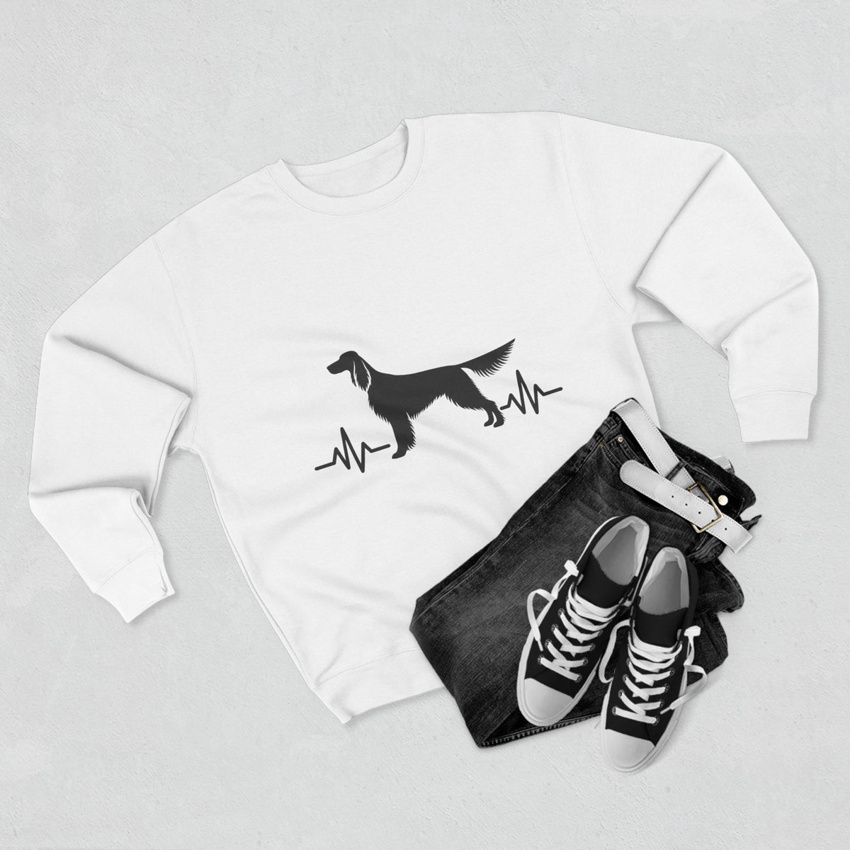 My Heart Beats For English Setters Unisex Crewneck Sweatshirt